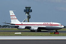 Airplane Picture - Ex-Qantas Boeing 707-138B VH-XBA undergoing taxi tests at Sydney International Airport prior to its delivery to the Qantas Founders Outback Museum