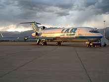 Airplane Picture - Lloyd Areo Boliviano 727-200 at Jorge Wilsterman Airport. The rear air stairs are visible at the 727's tail.