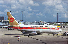 Airplane Picture - Former Lufthansa 737-100 in Continental Airlines livery