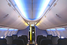 Airplane Picture - Boeing 737NG Sky Interior with pivot bins and LED lighting