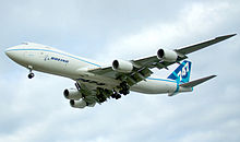 Airplane Picture - The Boeing 747-8F during flight testing at Everett, Washington