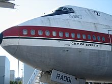 Airplane Picture - The prototype 747, City of Everett, at the Museum of Flight in Seattle, Washington