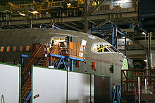 Airplane Picture - Assembly of Section 41 of a Boeing 787