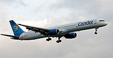 Airplane Picture - Boeing 757-300 of Condor Airlines, the aircraft's launch customer
