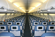 Airplane Picture - Boeing 737NG standard interior with curved panels