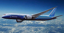 Airplane Picture - Artist's impression of the stretched 787-9, designed with greater range and payload capability