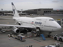 Airplane Picture - Iran Air 747SP at Tokyo Narita International Airport