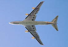 Airplane Picture - The planform of a JAL Cargo Boeing 747-400