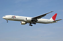 Airplane Picture - Boeing 777-300ER operated by Japanese flag carrier Japan Airlines