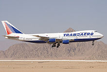 Airplane Picture - Transaero 747-200B on final approach