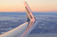 Airplane Picture - A blended winglet of a Next Generation 737