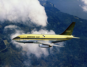 Airplane Picture - Boeing 737-100 in Boeing house colors