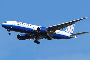 Airplane Picture - Boeing 777-200 of United Airlines, the launch customer of the 777