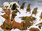 World War 1 Picture - Over The Top, 1918, oil on canvas, by John Nash, Imperial War Museum.