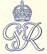 World War 1 Picture - Royal cypher (monogram) from 1949.