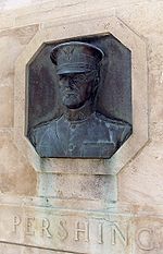 World War 1 Picture - Bronze relief of Pershing, Kansas City, Missouri, Liberty Memorial