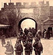 World War 1 Picture - Japanese troops entering Shenyang 18 September 1931