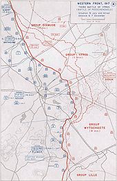 World War 1 Picture - The progression of the battle and the general disposition of troops.