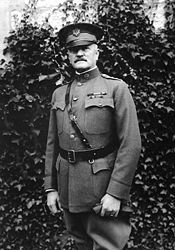 World War 1 Picture - Pershing at General Headquarters in Chaumont, France, October 1918.