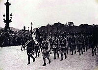 World War 1 Picture - Serbian Army on parade in Paris