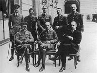 World War 1 Picture - The British Air Section at the Paris Peace Conference in 1919