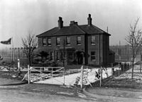 World War 1 Picture - Exterior view of McCay's residence, at Bhurtpore Barracks, Tidworth, Wiltshire, England, as General Officer Commanding AIF Depots in England
