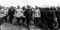 World War 1 Picture - Marshal Joffre inspecting Romanian troops