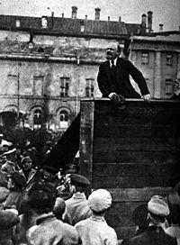 World War 1 Picture - Vladimir Lenin leader of the Bolsheviks.