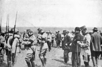 World War 1 Picture - King Ferdinand decorating soldiers at the front