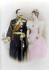 World War 1 Picture - Wilhelm and his first wife Augusta Viktoria