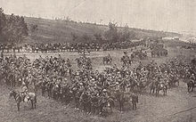 World War 1 Picture - Indian cavalry from the Deccan Horse during the Battle of Bazentin Ridge. Note the lances held by most of the cavalrymen, which were actually employed during a cavalry charge on the evening of 14 July.