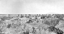 World War 1 Picture - Advance of the 9th Light Horse Regiment (3rd L. H. Brigade)