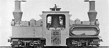 World War 1 Picture - Baldwin Locomotive Works Pchot-Bourdon locomotive with water-lifter pipe carried on right side tank