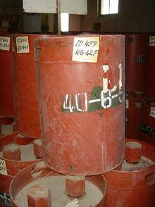 World War 1 Picture - Soviet chemical weapons canisters from a stockpile in Albania