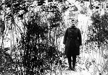 World War 1 Picture - York at the hill where his actions earned him the Medal of Honor, three months after the end of World War I, February 7, 1919