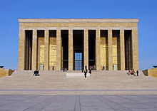 World War 1 Picture - Anıtkabir, the mausoleum of Kemal Ataturk, in Ankara, Turkey.