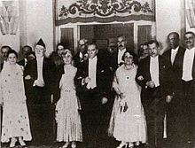 World War 1 Picture - Hosting the Greek Prime Minister Eleftherios Venizelos (at left) in October 1932.