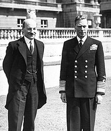 World War 1 Picture - George VI (right) with British prime minister Clement Attlee, July 1945