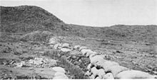 World War 1 Picture - The Boer trench at the Battle of Magersfontein contributed to the surprise defeat of the Highland Brigade on 11 December 1899 during the Second Boer War.