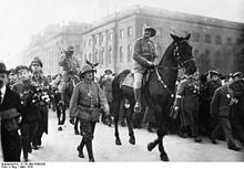 World War 1 Picture - General Lettow-Vorbeck at Berlin parade (1919)