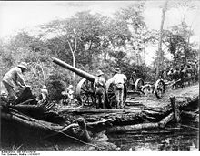 World War 1 Picture - Konigsberg guns on land