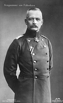 World War 1 Picture - Erich von Falkenhayn, Prussian Minister of War from 1913 to 1914.