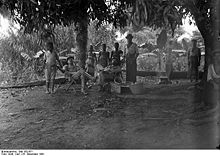 World War 1 Picture - German Settlers celebrating Christmas in Kamerun