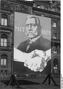 World War 1 Picture - Election poster for Hindenburg in 1932 (translation: 