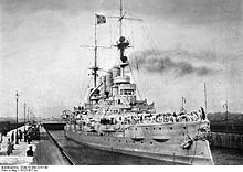 World War 1 Picture - SMS Deutschland, the first flagship of the High Seas Fleet