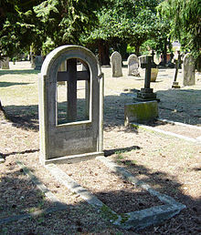 World War 1 Picture - Sir Doveton Sturdee's gravestone in the churchyard of St Peter's Church, Frimley