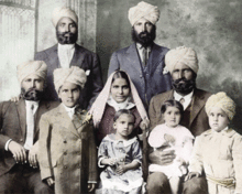 World War 1 Picture - An immigrant Punjabi family in America. c. 1900s