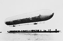 World War 1 Picture - The first ascent of LZ1 over Lake Constance (the Bodensee) in 1900