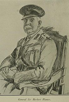 World War 1 Picture - Wartime sketch of General Plumer