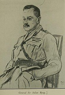 World War 1 Picture - A wartime sketch of General Byng